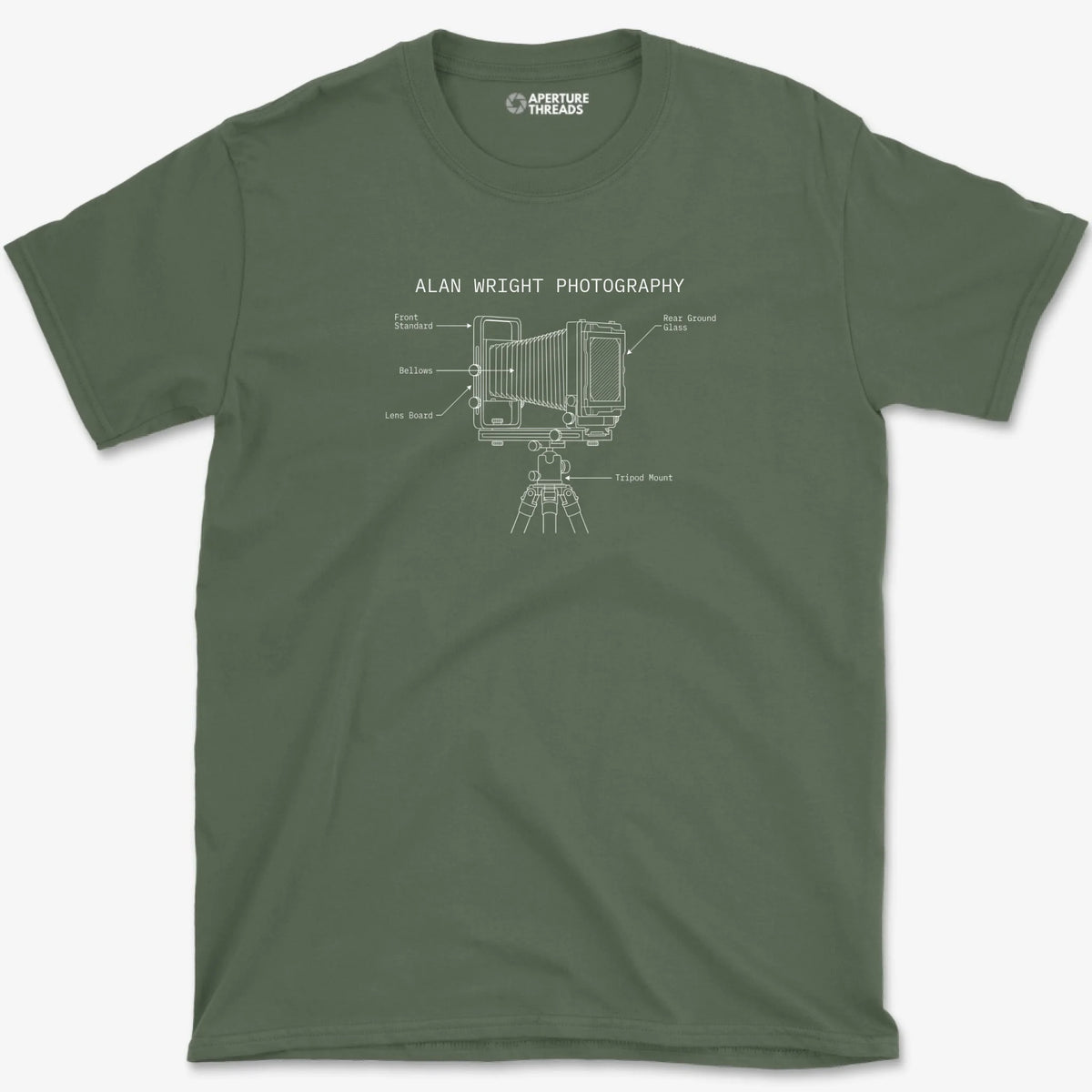 Custom 4x5 Field Camera Shirt - Military Green