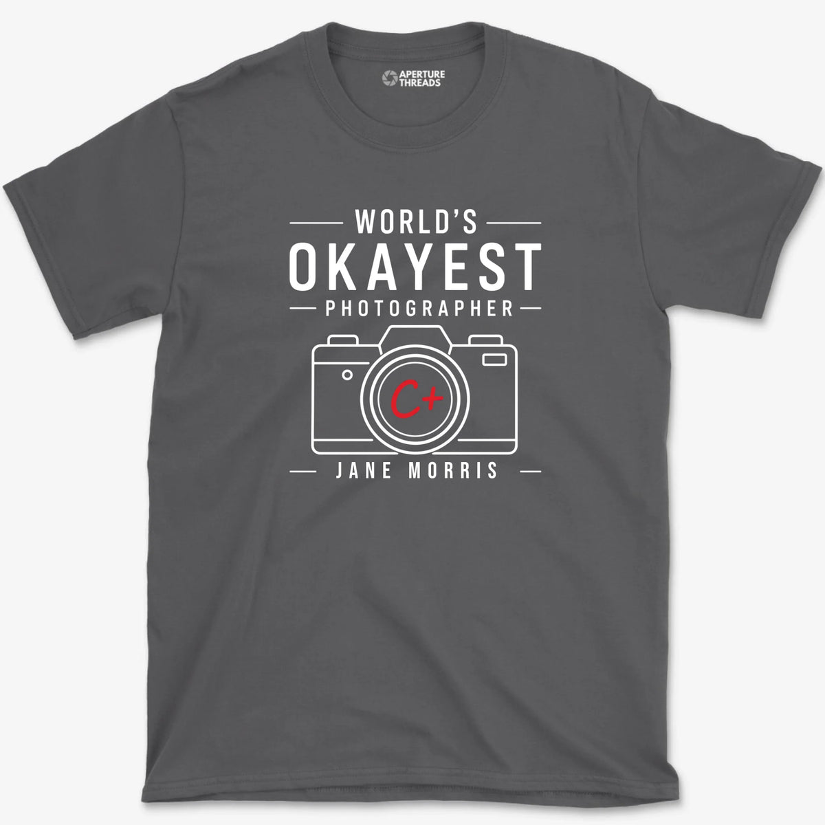 Custom Okayest Photographer Shirt - Charcoal