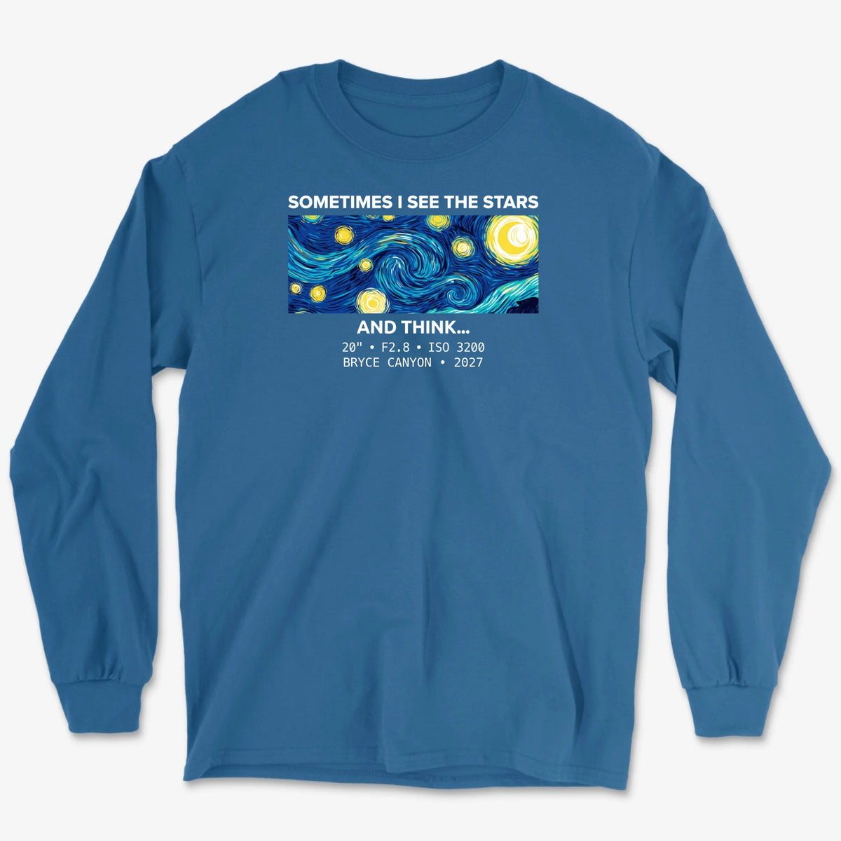 Custom See The Stars Long Sleeve - Royal
