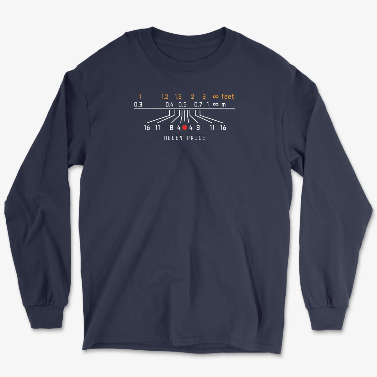 Custom Field Scale Long Sleeve - Navy