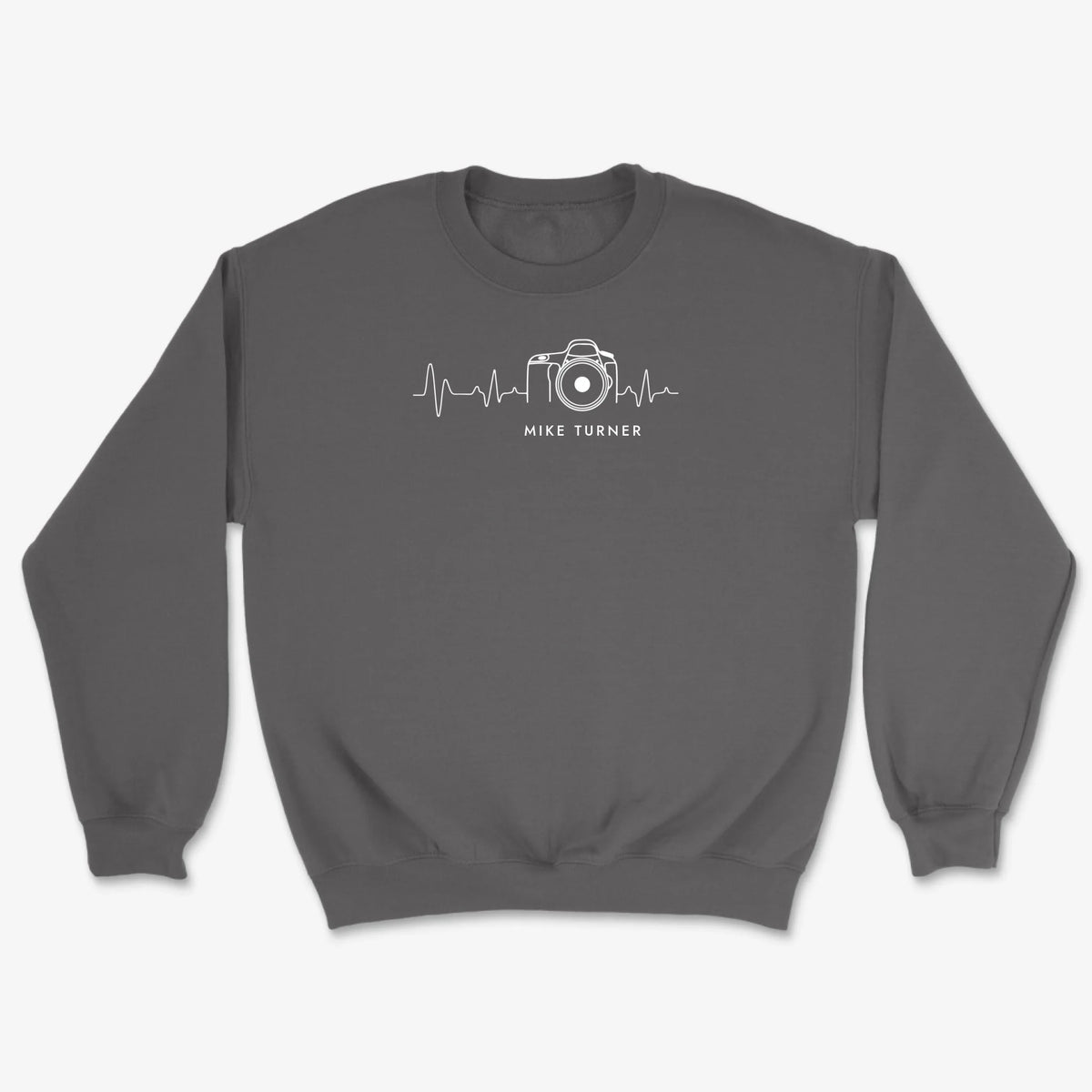 Custom Heartbeat Sweatshirt - Charcoal