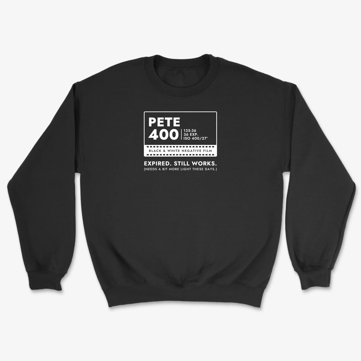 Custom Film Box Sweatshirt - Black