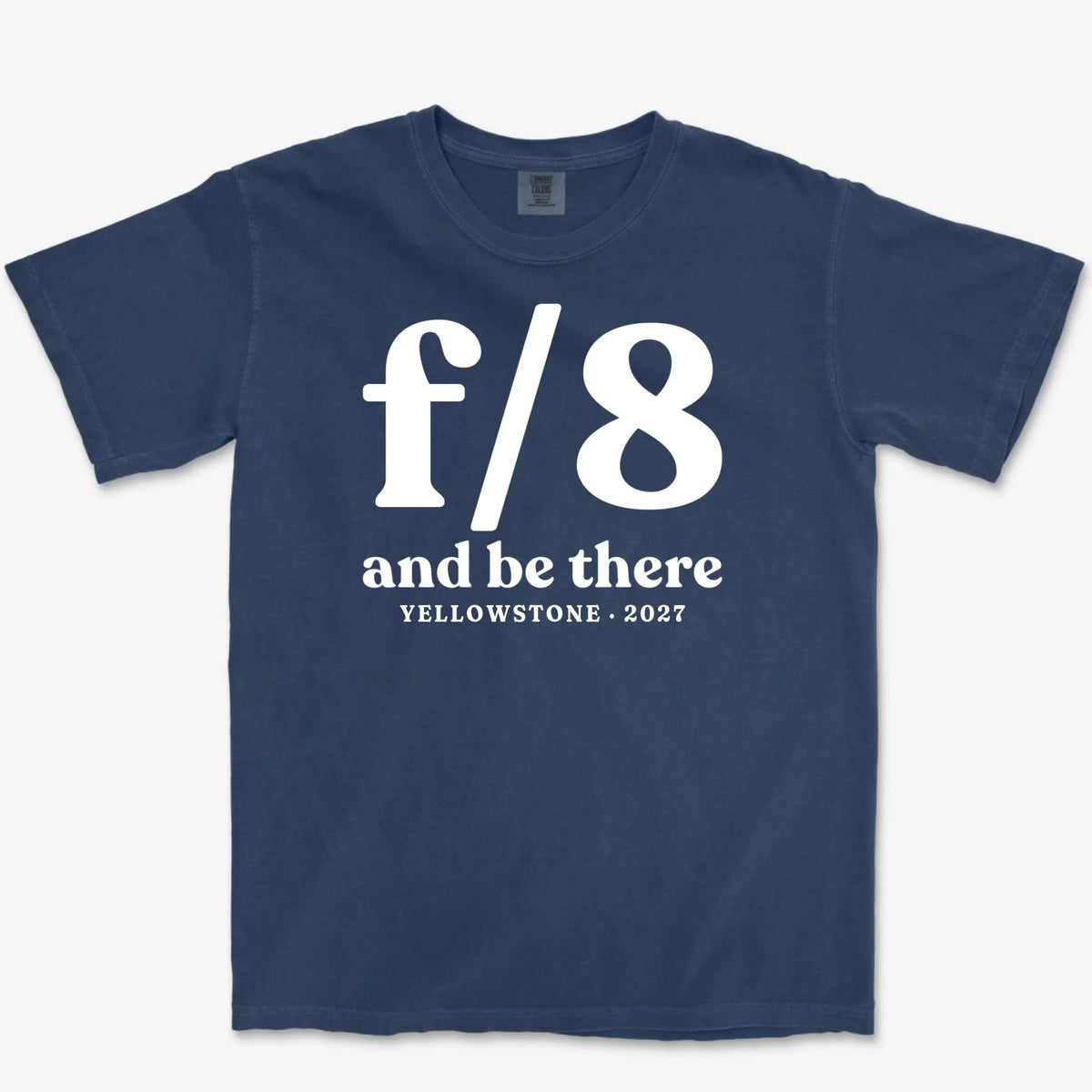 Custom f/8 & Be There Heavyweight Tee - True Navy