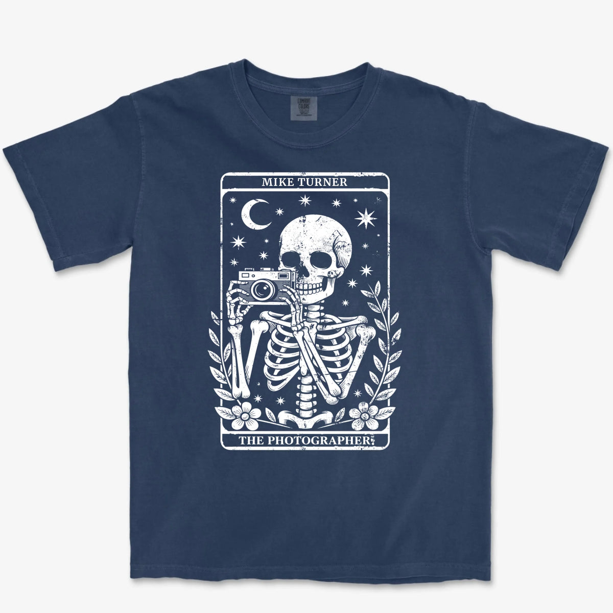 Custom Tarot Photographer Heavyweight Tee - True Navy