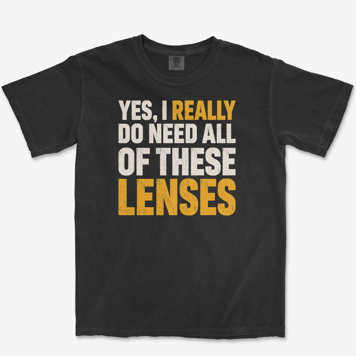 All Of These Lenses Tee — black