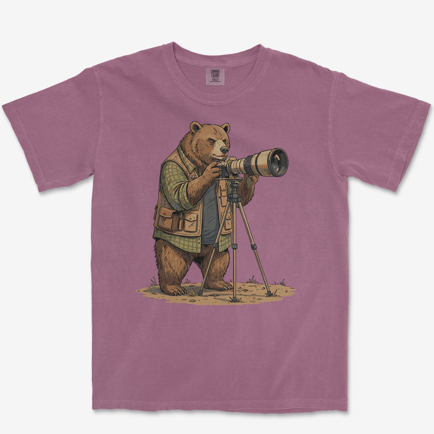 Bear Photographer Heavyweight Tee