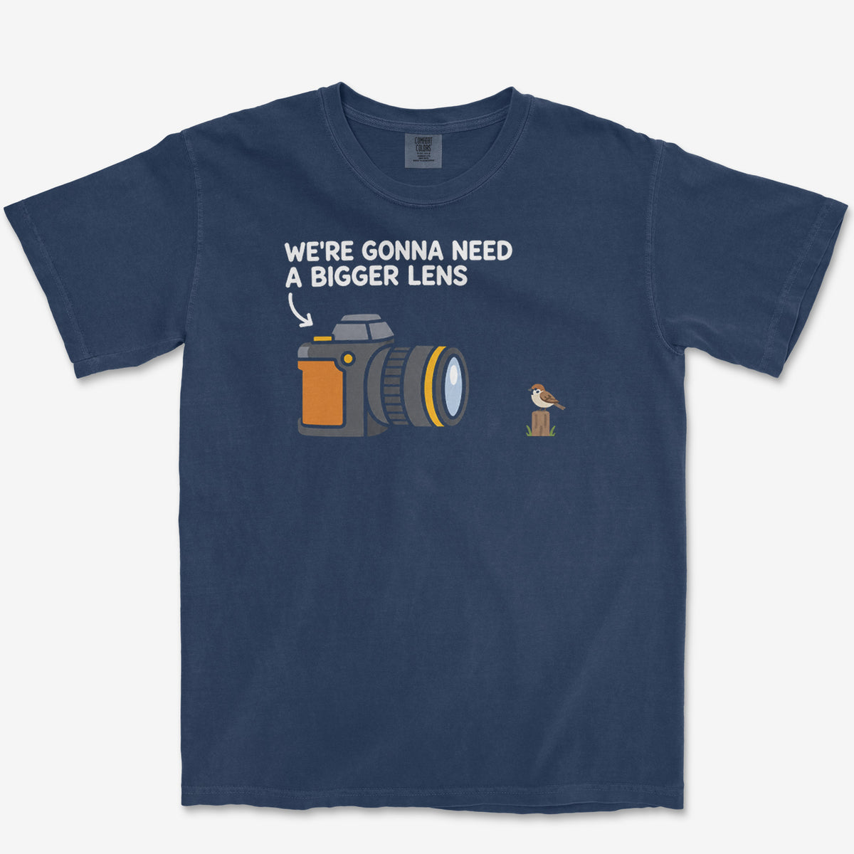 Bigger Lens Sparrow Tee — true navy