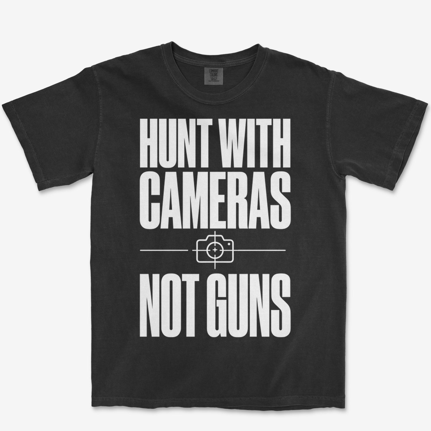 Cameras Not Guns Tee