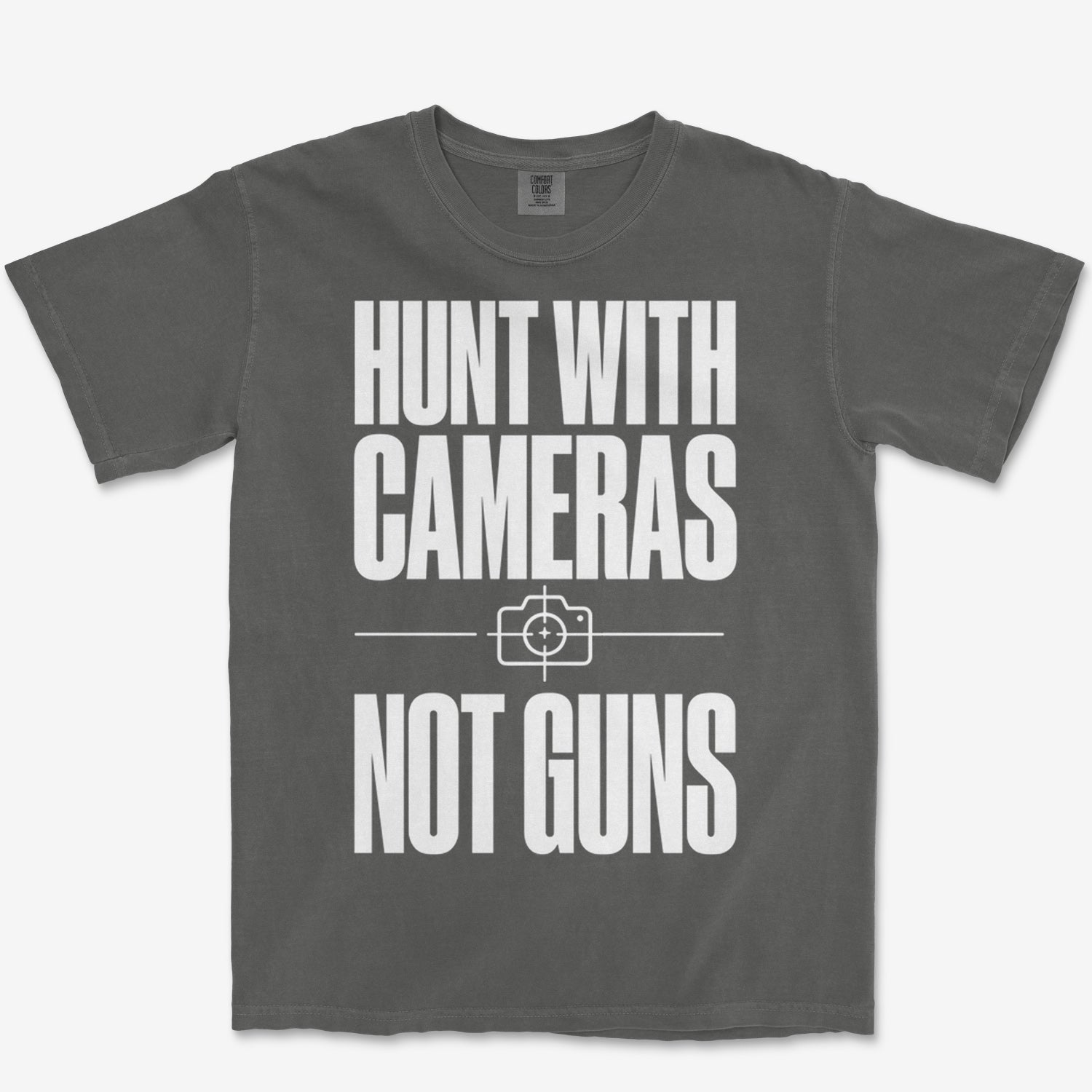 Cameras Not Guns Heavyweight Tee
