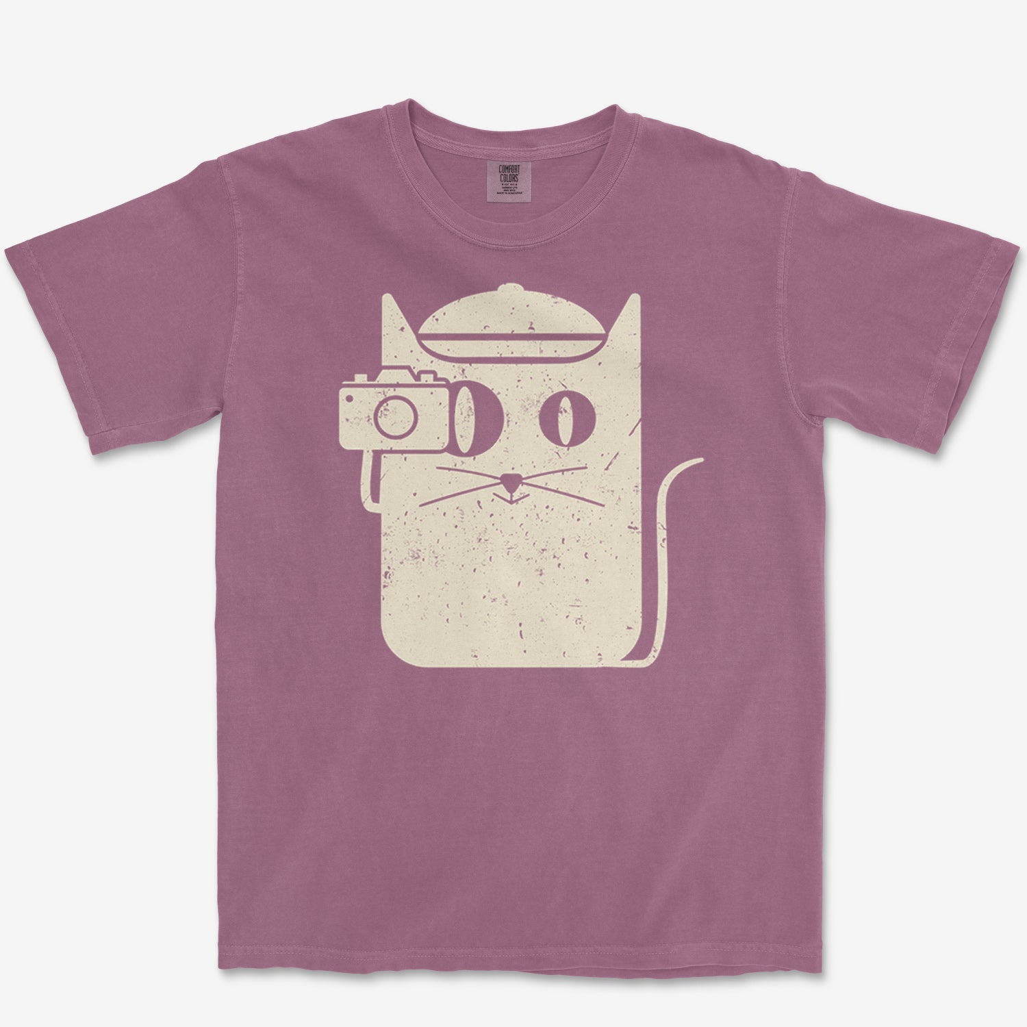 Cat Camera Heavyweight Tee
