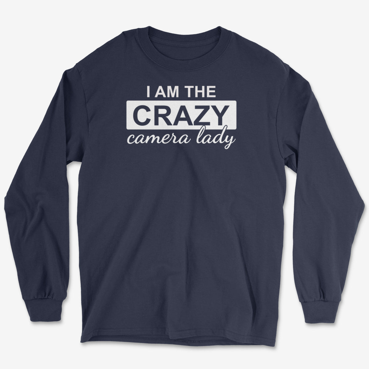 Crazy Camera Lady Long Sleeve Tee