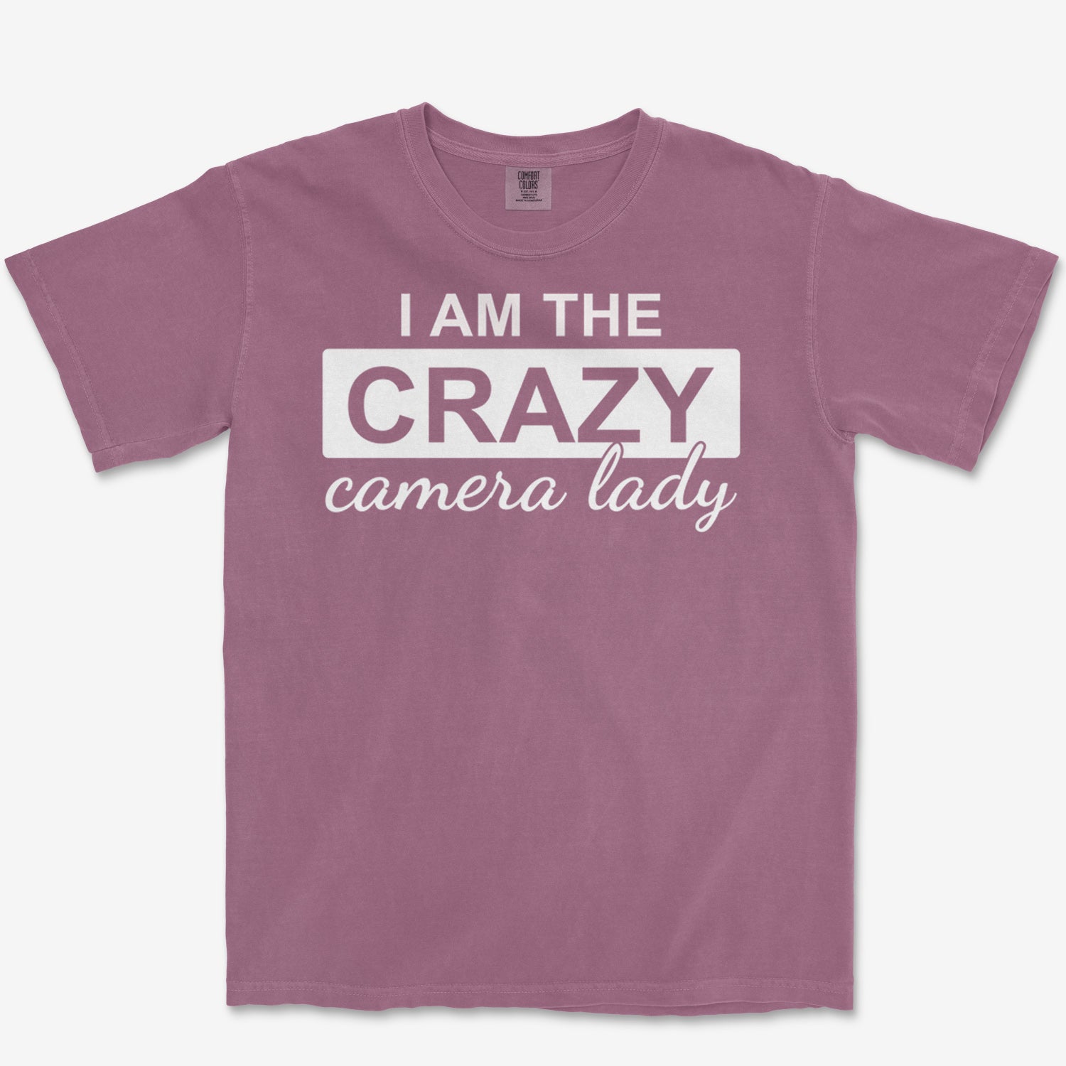 Crazy Camera Lady Heavyweight Tee