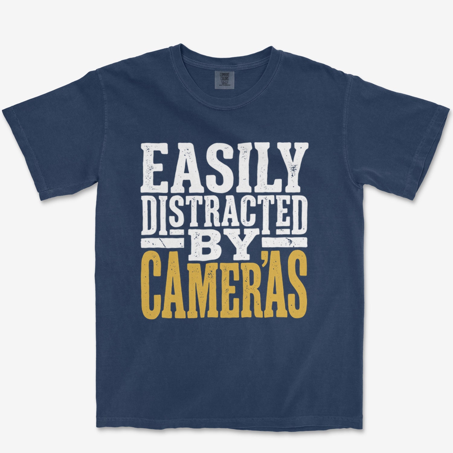 Distracted By Cameras Heavyweight Tee