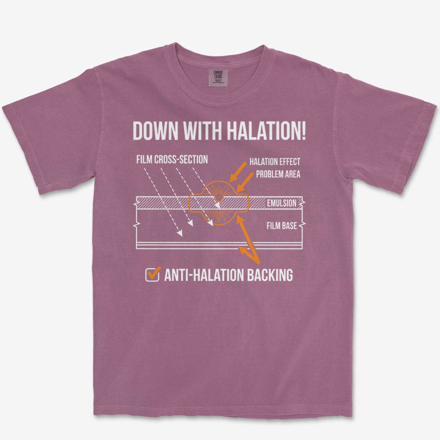 Down With Halation Heavyweight Tee