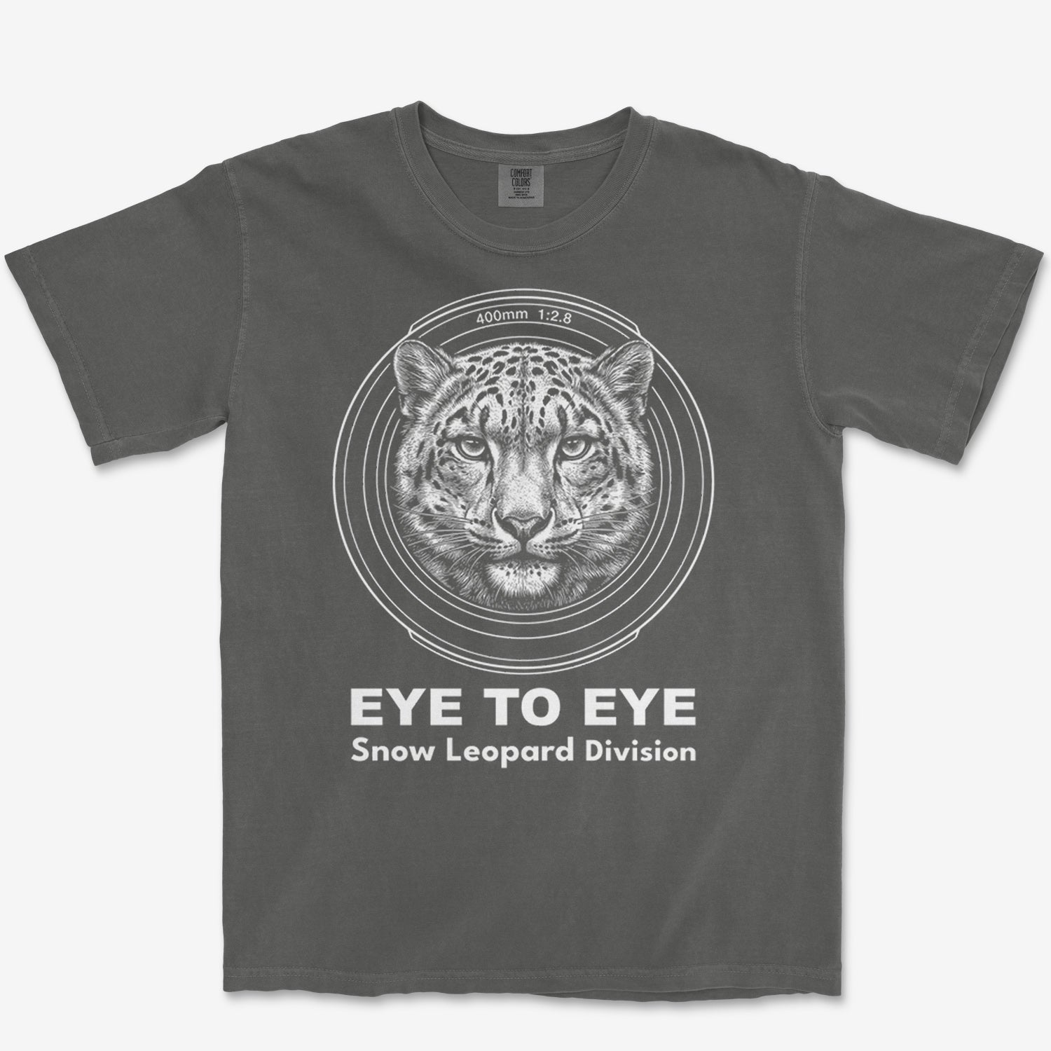 Eye to Eye Snow Leopard Heavyweight Tee