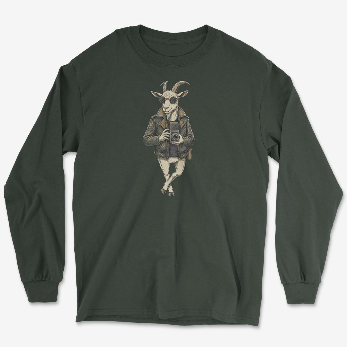 Goat Photographer Long Sleeve Tee