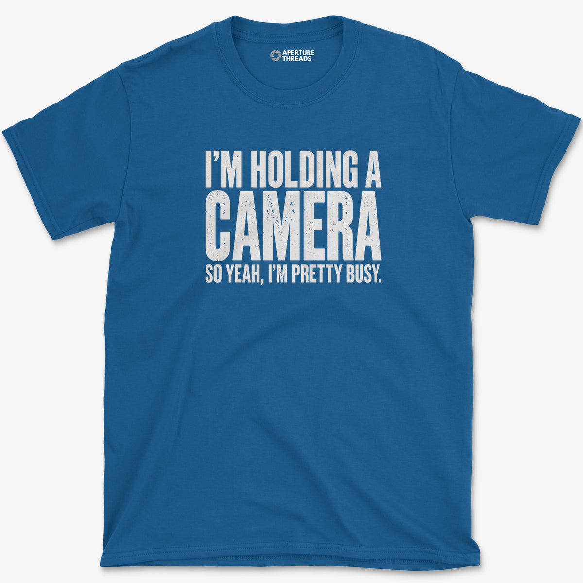 Holding A Camera T-Shirt — royal