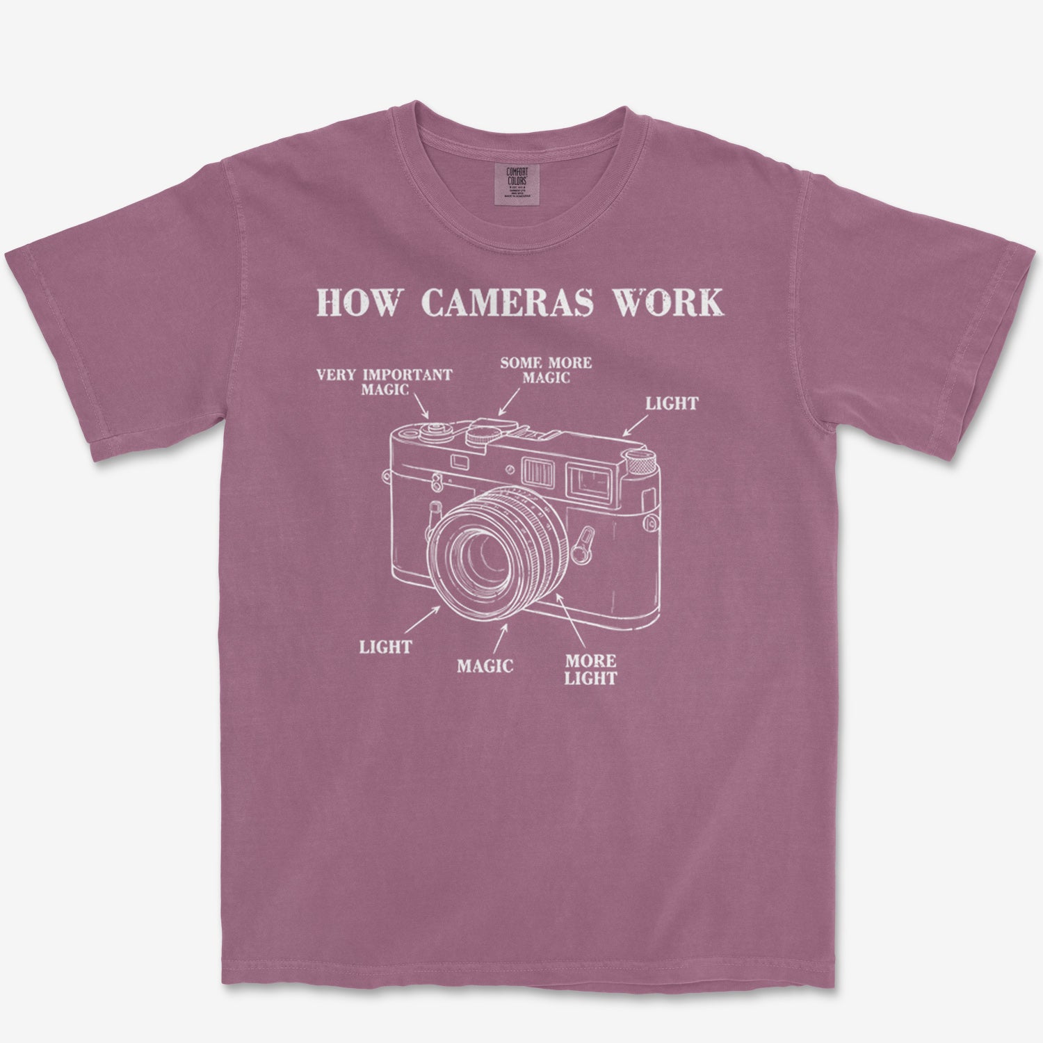 How Cameras Work Heavyweight Tee