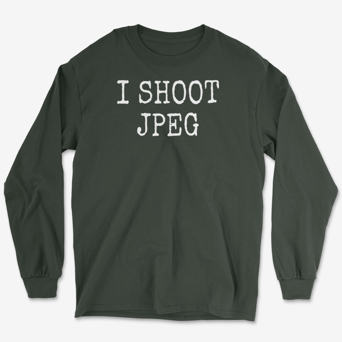 I Shoot JPEG Long Sleeve Tee