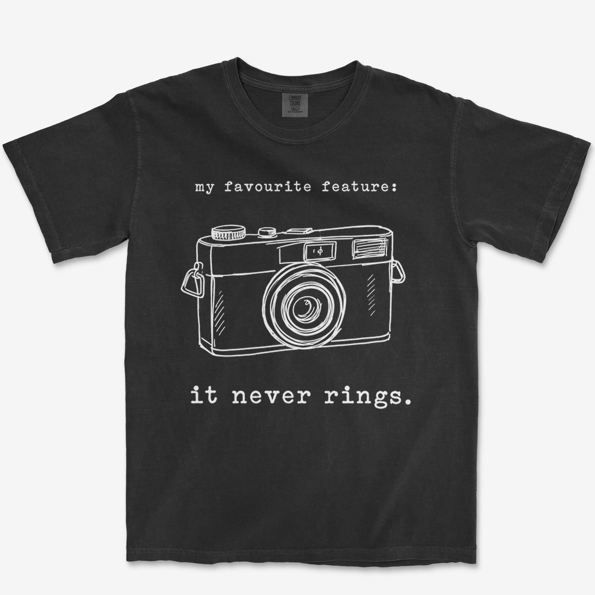 It Never Rings Heavyweight Tee