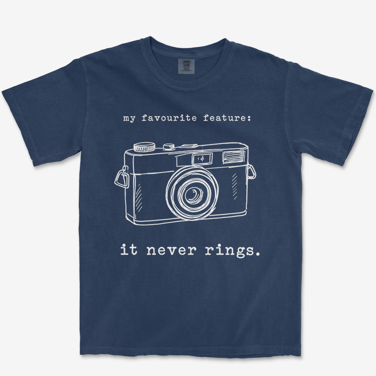 It Never Rings Heavyweight Tee