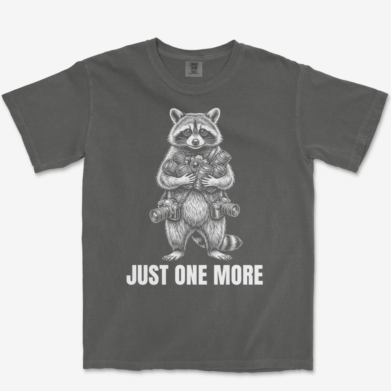 Just One More Raccoon Heavyweight Tee
