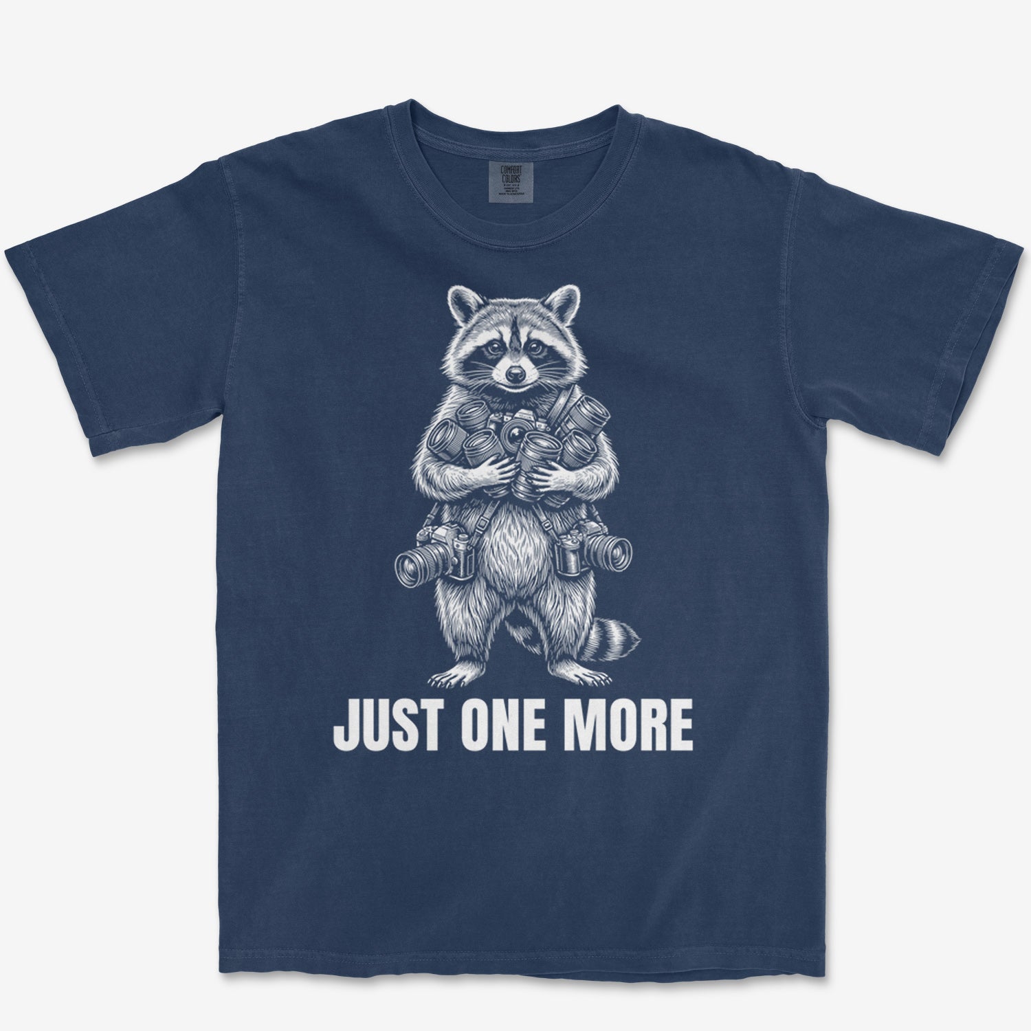 Just One More Raccoon Heavyweight Tee