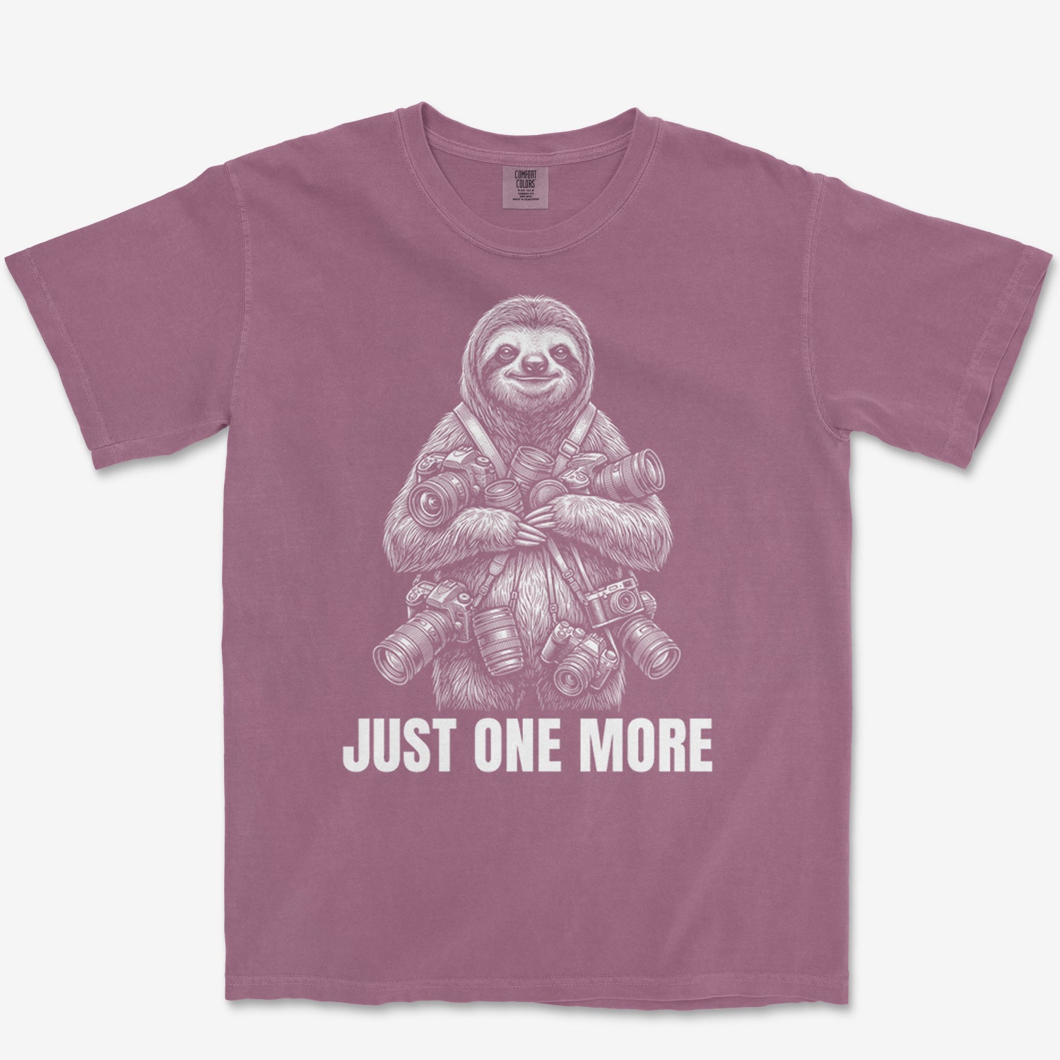 Just One More Sloth Heavyweight Tee