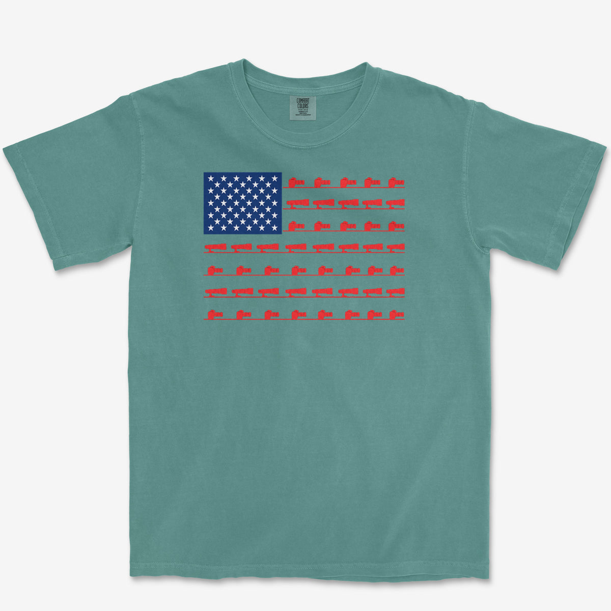 Lens Flag Tee — blue spruce