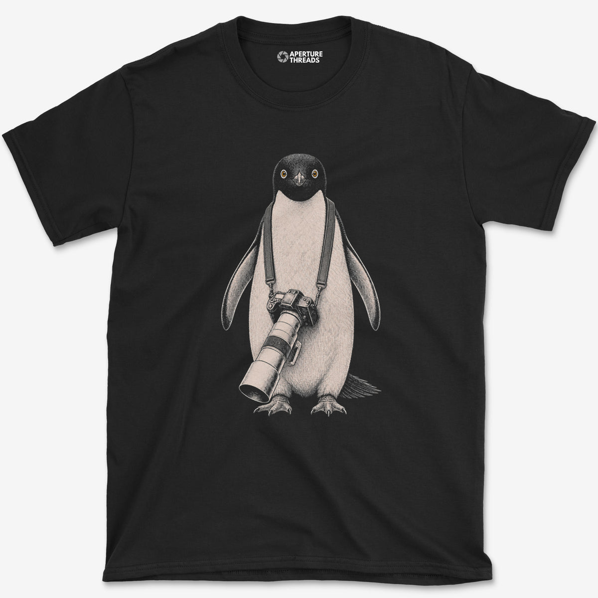 Long Lens Adelie T-Shirt — black