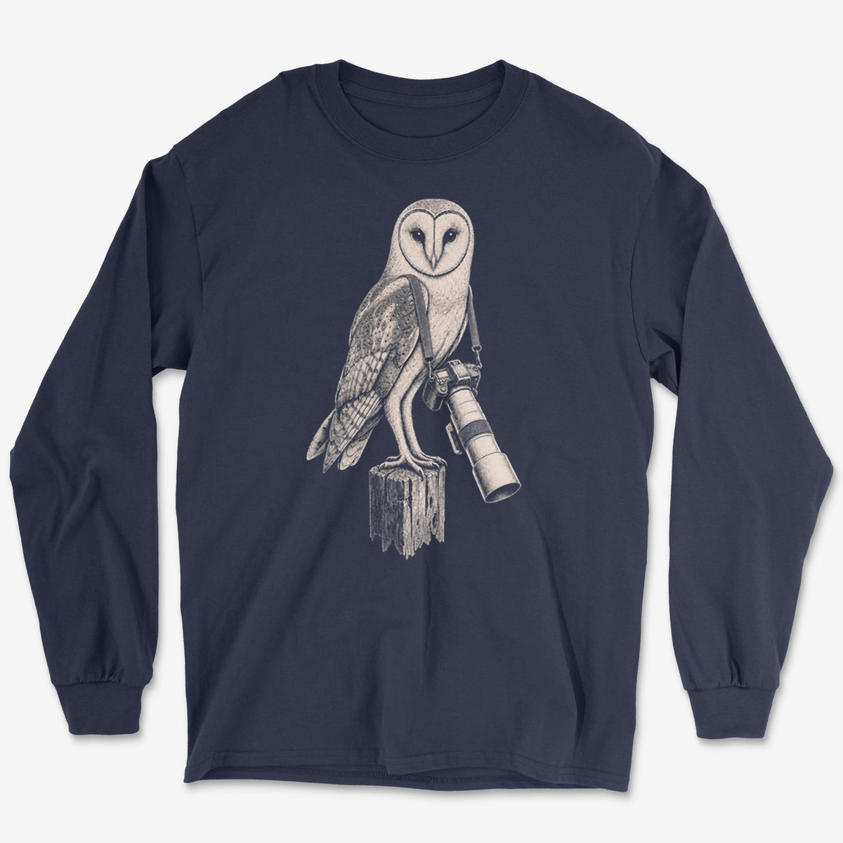 Long Lens Barn Owl Long Sleeve Tee