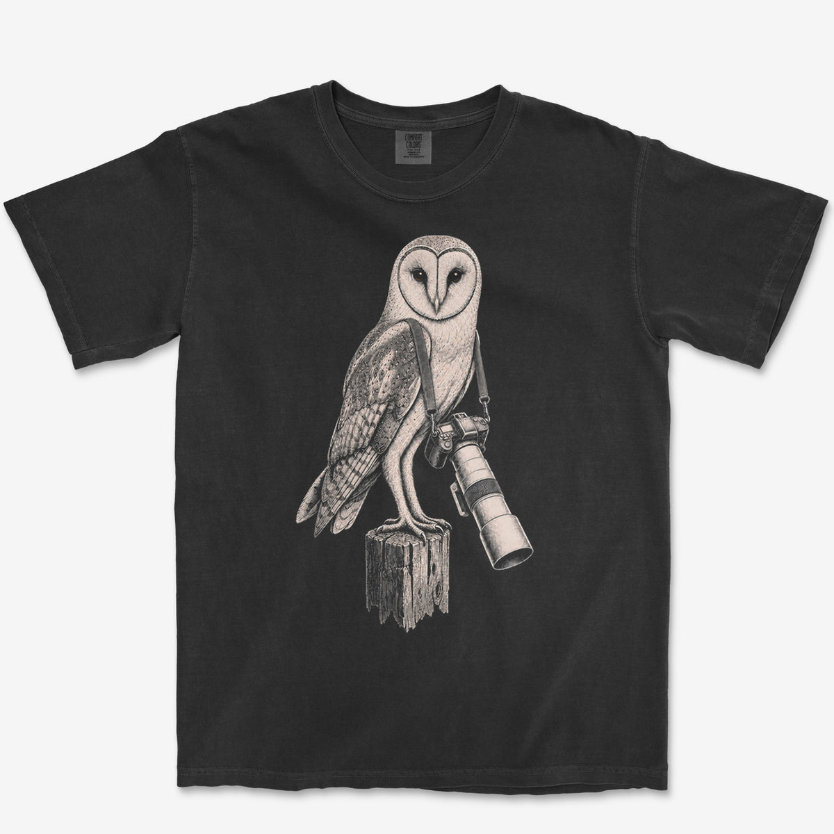 Long Lens Barn Owl Heavyweight Tee