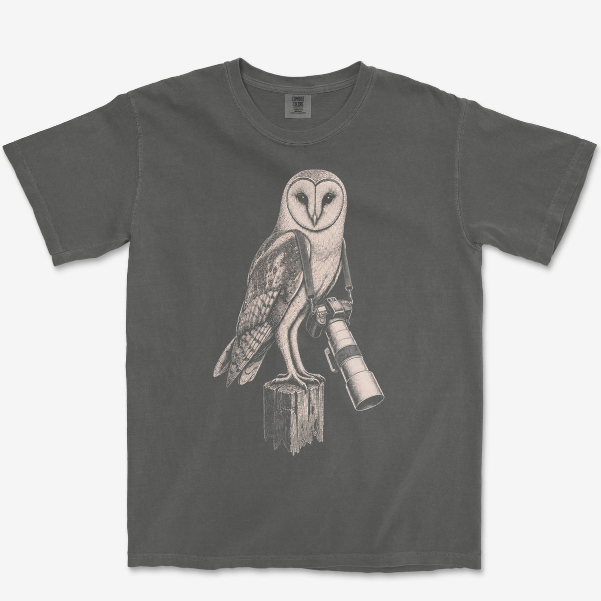 Long Lens Barn Owl Heavyweight Tee