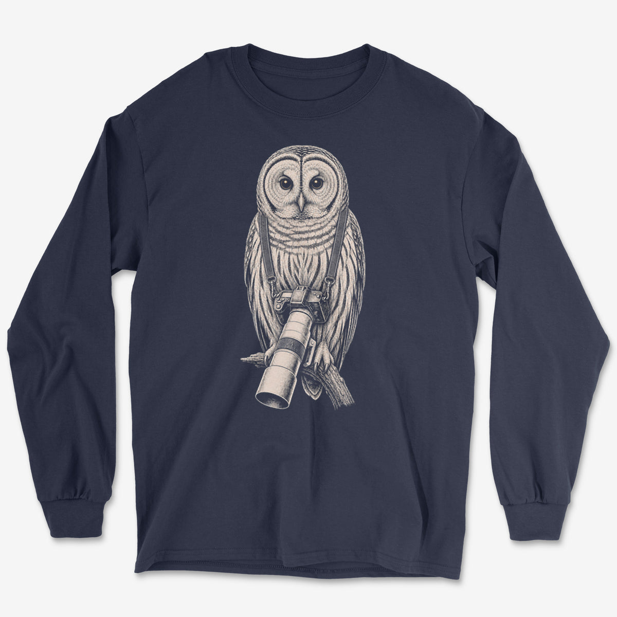 Long Lens Barred Owl Long Sleeve Tee