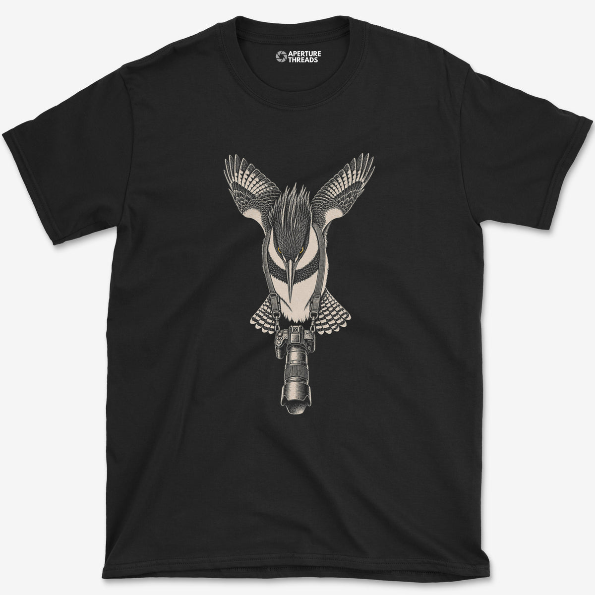 Long Lens Belted Kingfisher T-Shirt