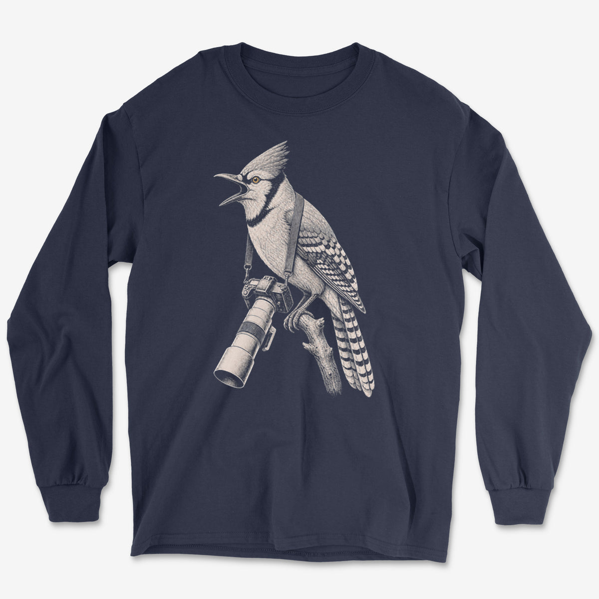 Long Lens Blue Jay Long Sleeve Tee