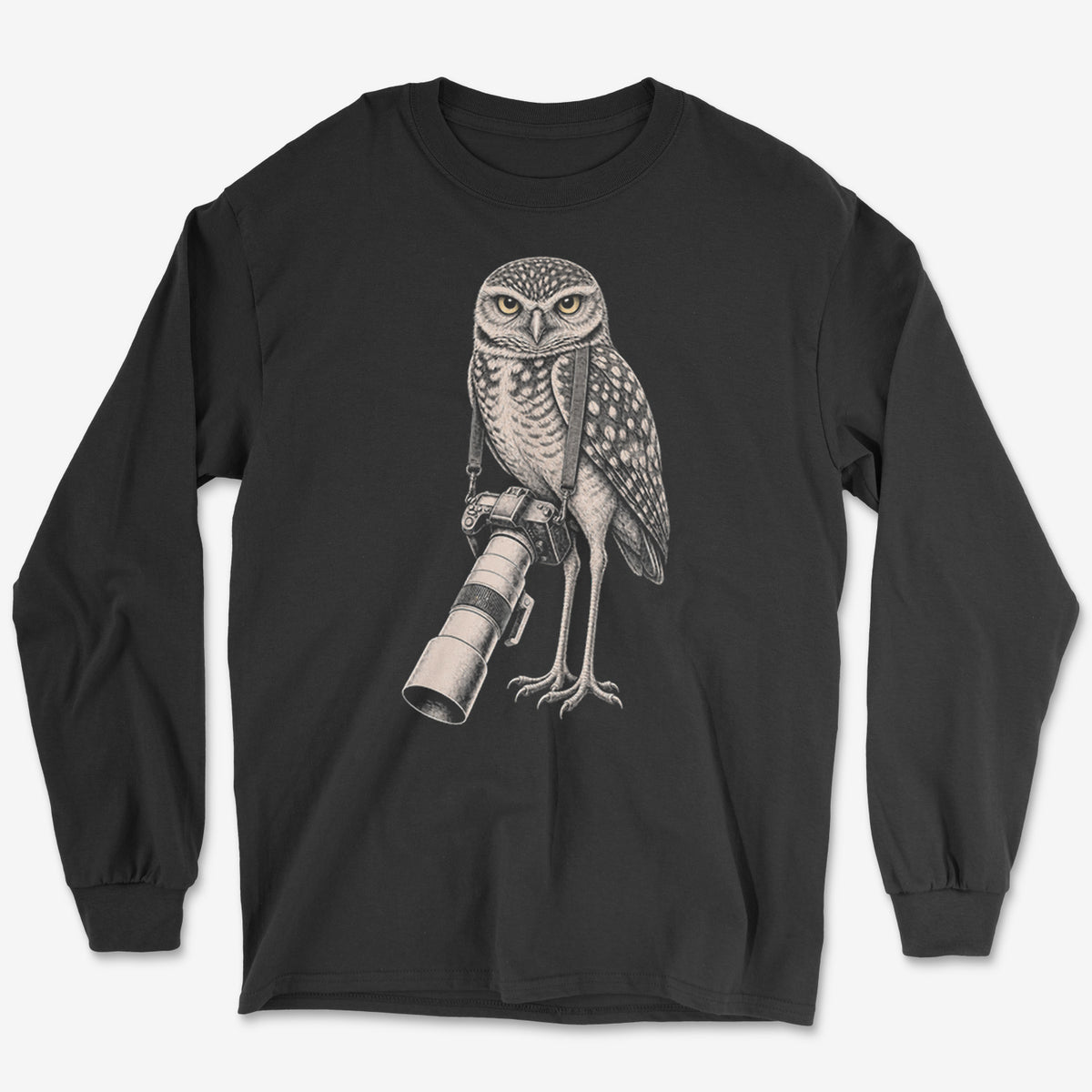 Long Lens Burrowing Owl Long Sleeve Tee