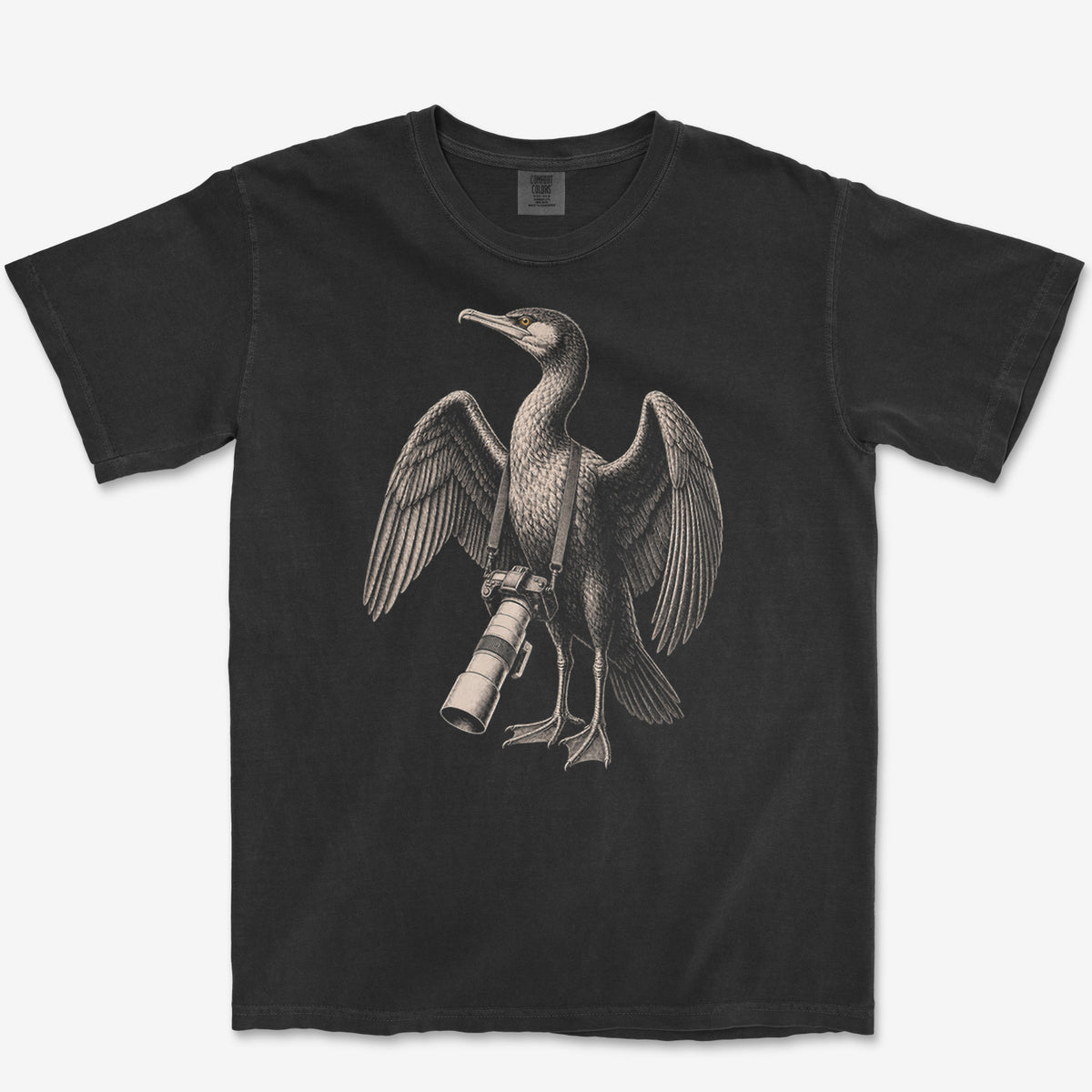 Long Lens Cormorant Heavyweight Tee