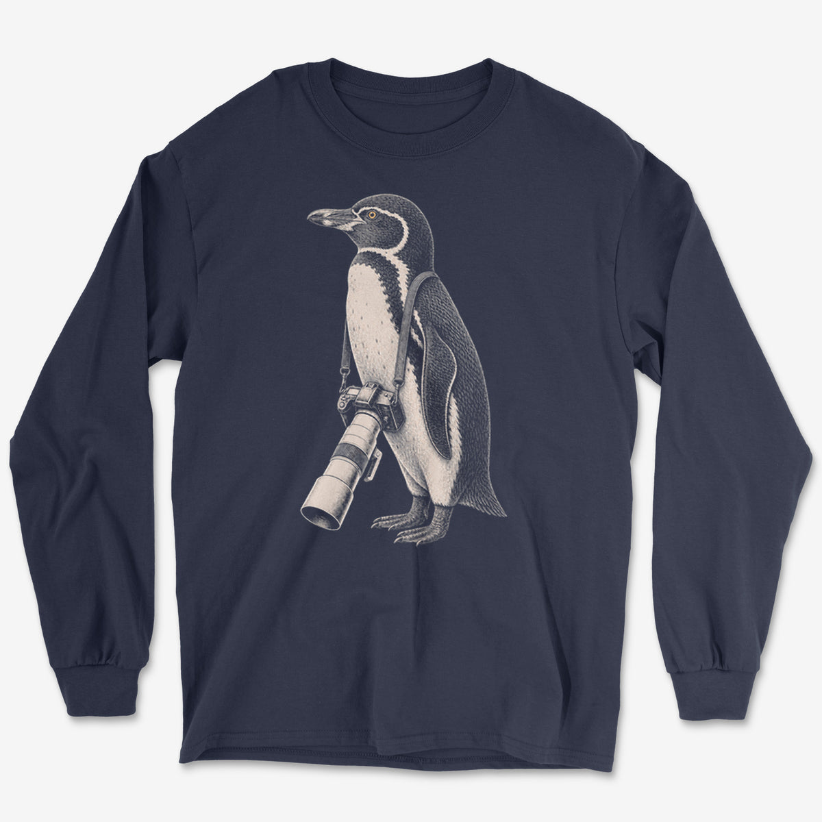 Long Lens Galapagos Penguin Long Sleeve Tee