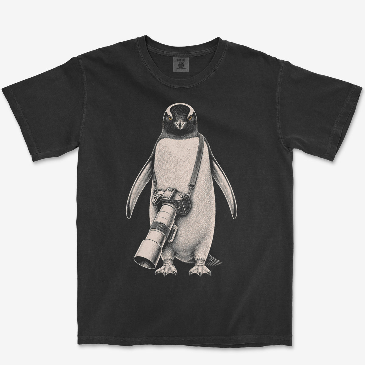 Long Lens Gentoo Tee — black