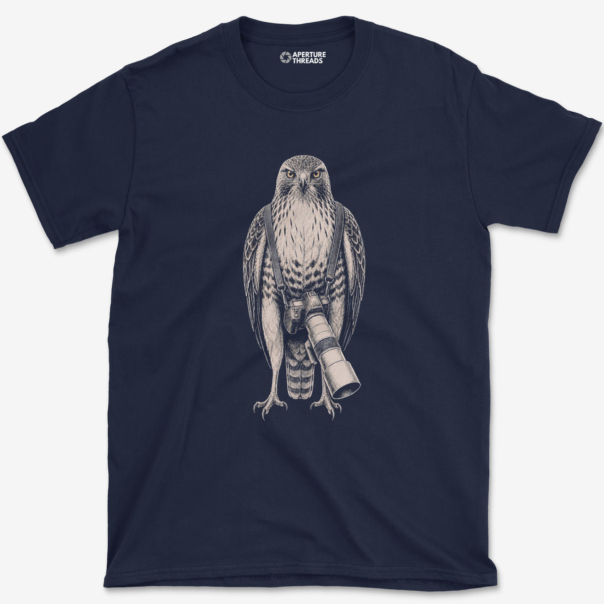 Long Lens Hawk T-Shirt — navy