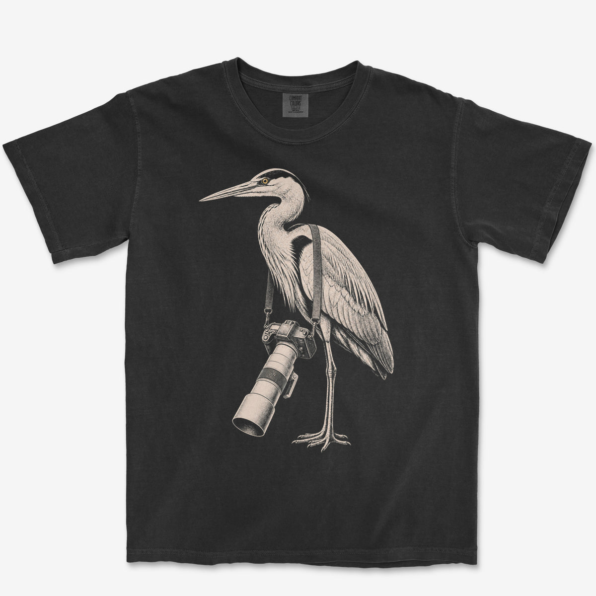 Long Lens Heron Heavyweight Tee