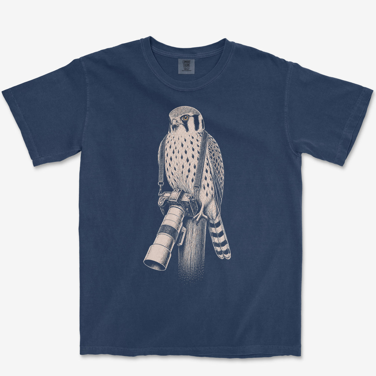 Long Lens Kestrel Tee — true navy