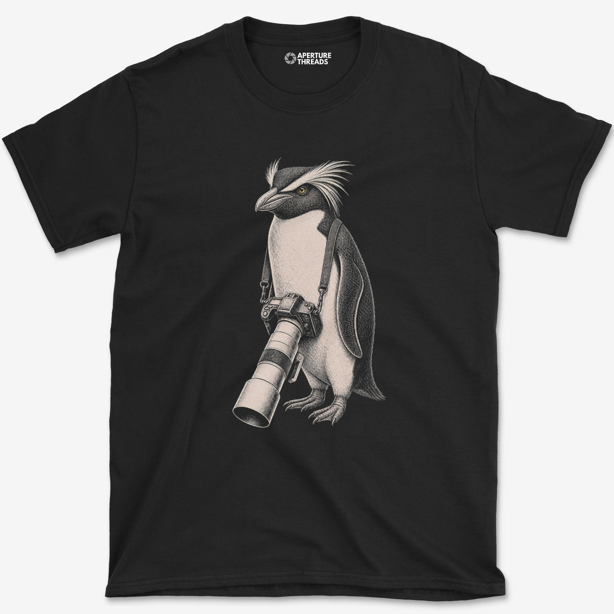Long Lens Macaroni T-Shirt — black