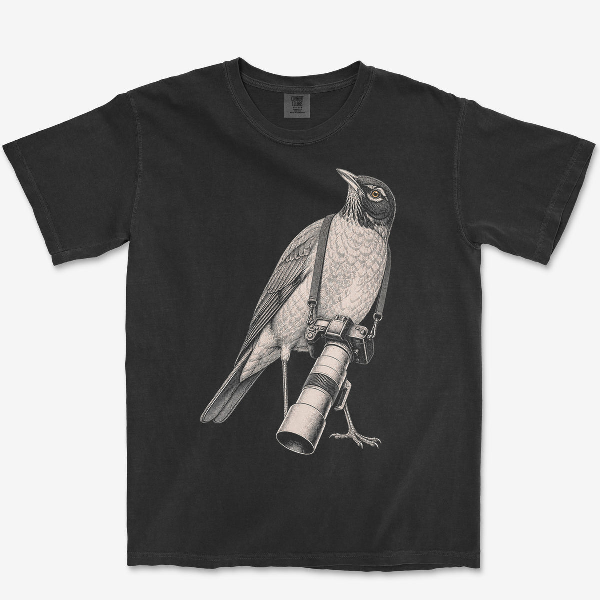 Long Lens Robin Tee — black