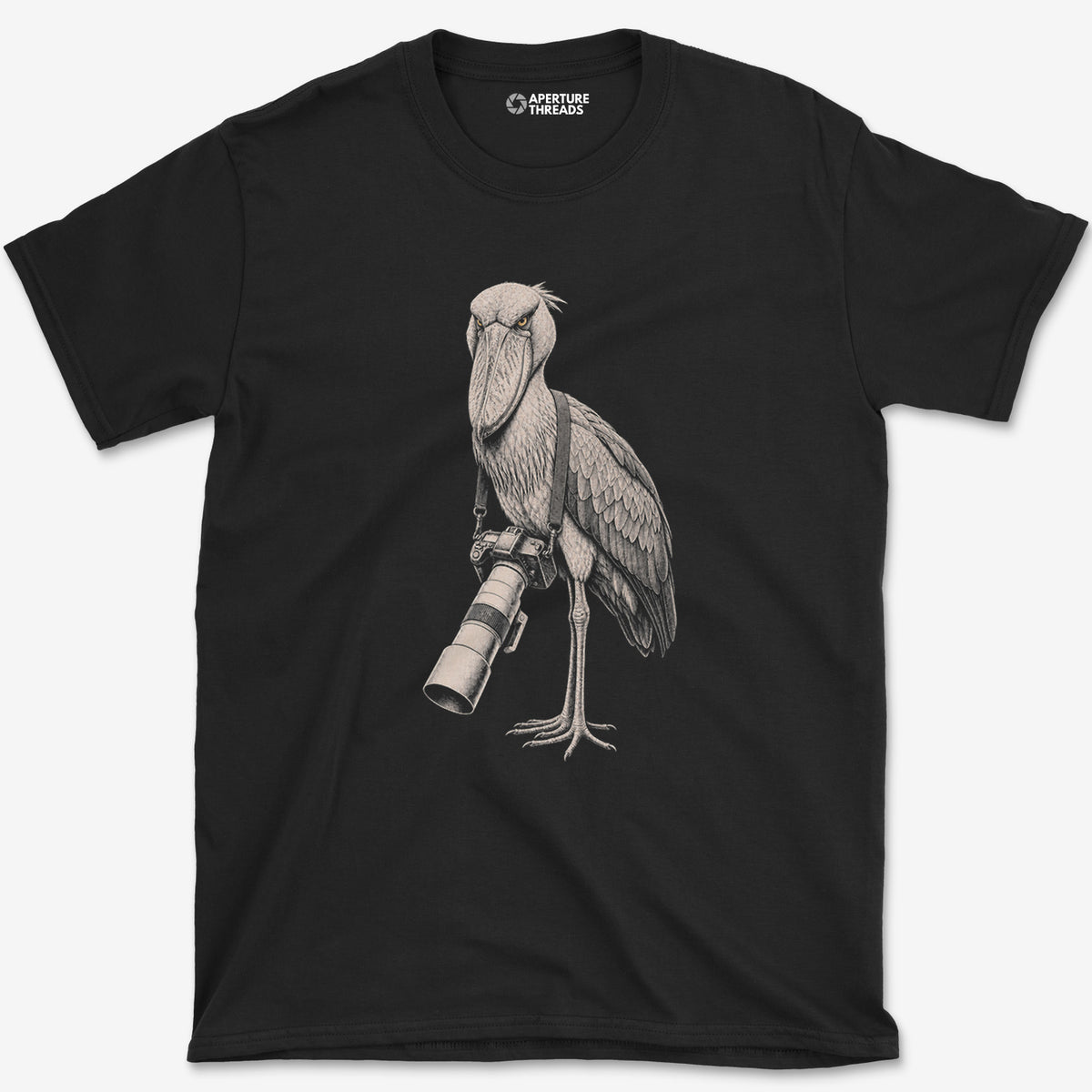 Long Lens Shoebill T-Shirt
