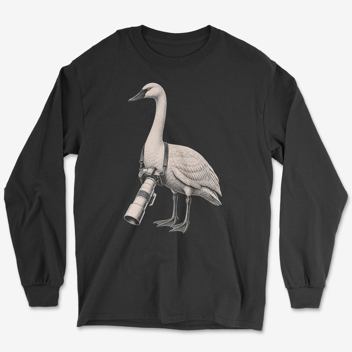Long Lens Trumpeter Swan Long Sleeve Tee