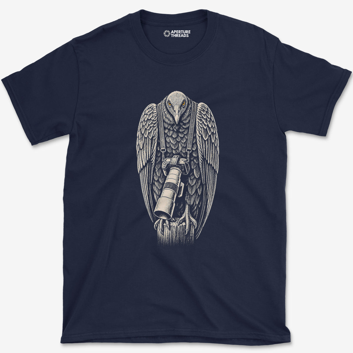 Long Lens Vulture T-Shirt — navy