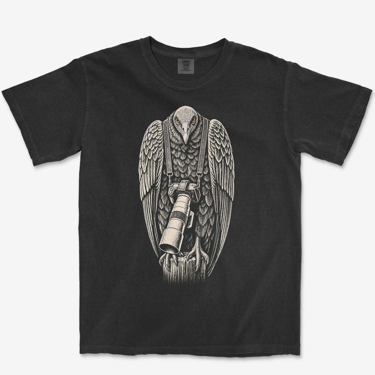Long Lens Vulture Tee — black