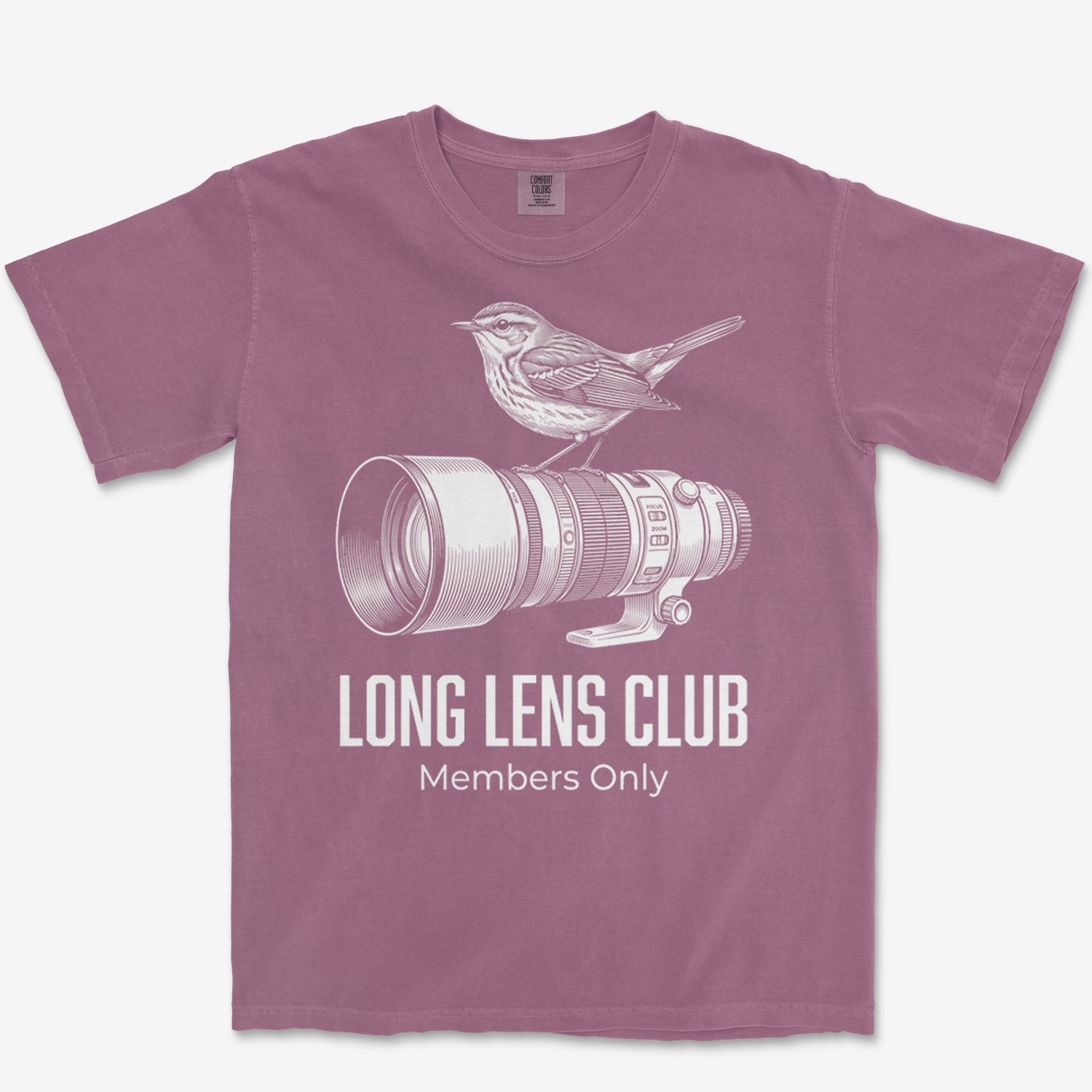 Long Lens Warbler Heavyweight Tee